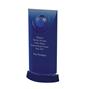 AC167C Engraved Blue and Clear Optical Crystal Golf Award thumbnail